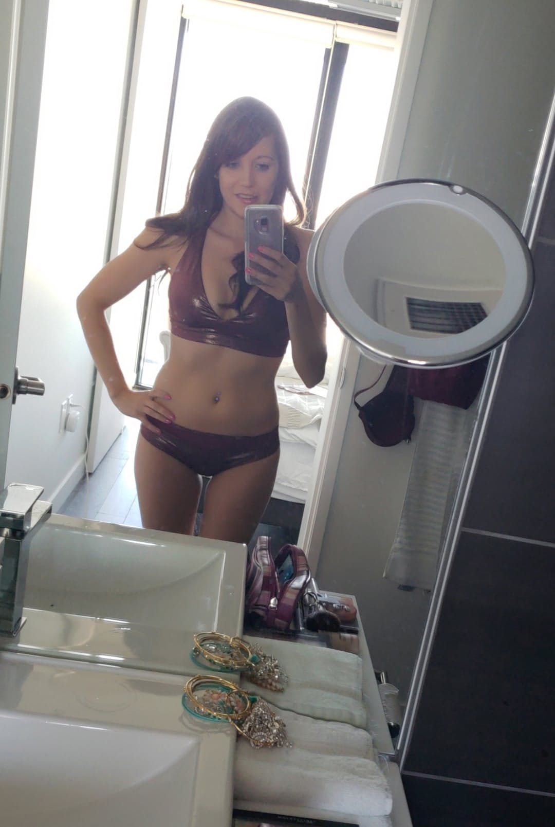 Andi Land – dögös amatőr szelfik meztelenül és anélkül, Andi Land - Szelfi, Bikini, Fiatal - 2. kép