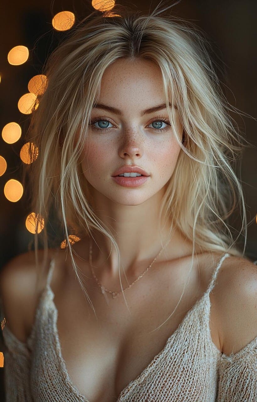 Mesterséges intelligenciával készült meztelen szőke modell képe